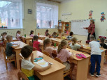 Встреча с библиотекарем Надеждой Владимировной и ее спутницей «лисой  Алисой».    