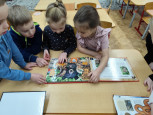 На тематической неделе "Моя Россия ", беседа "Красная книга России