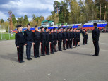 Смотр строя и песни " На знамя Победы равняем шаг"