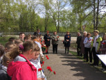 Митинг, посвященный 78-ой годовщине со Дня Победы советского народа в Великой Отечественной войне (Межаки)