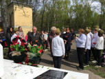 Митинг, посвященный 78-ой годовщине со Дня Победы советского народа в Великой Отечественной войне (Межаки)