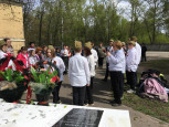 Митинг, посвященный 78-ой годовщине со Дня Победы советского народа в Великой Отечественной войне (Межаки)