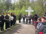 Митинг у мемориала на кладбище "Межаки"