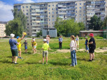 Конкурс рисунков на асфальте "Вместе дружная семья"
