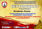 Итоги Всероссийского онлайн - конкурса, посвященного памяти моделиста Донбасса Андрея Малиновского