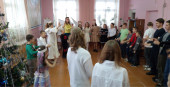 Новогодний праздник  в отделении №1 «Приключения у новогодней елки»