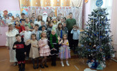 Новогодний праздник  в отделении №1 «Приключения у новогодней елки»