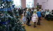 Новогодний праздник  в отделении №1 «Приключения у новогодней елки»