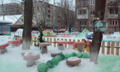 Конкурс "Лучшая постройка из снега"
