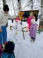 Мы слепили снеговика!