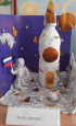 Выставка детского творчества ко Дню Космонавтики "Волшебный космос" (нетрадиционная техника)