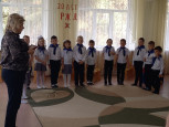 Посвящение в юные железнодорожники, приуроченное к 20-летию  создания компании ОАО "РЖД" 