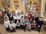 Экскурсия в библиотеку №20, посвященная Дню защитника отечества.