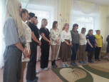 Утренник, посвященный Международному Женскому дню 8 Марта (подготовительная группа - 1, воспитатели Уразова Г.В., Петрова В.В.)