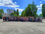 Участие детей старших групп в заводском митинге, посвященному Дню Победы
