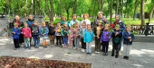 Экскурсия в парк "Орленок". Возложение цветов к мемориалу и могилам павшим воинам в ВОВ.