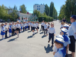 Парад дошколят, посвященный ВОВ, совместно с Советом ветеранов завода АО "Вагонреммаш" 
