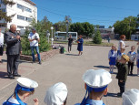 Парад дошколят, посвященный ВОВ, совместно с Советом ветеранов завода АО "Вагонреммаш" 