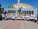 Парад дошколят, посвященный ВОВ, совместно с Советом ветеранов завода АО "Вагонреммаш" 