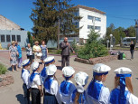 Парад дошколят, посвященный ВОВ, совместно с Советом ветеранов завода АО "Вагонреммаш" 