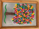 Выставка работ "Летние цветы из пластилина" (совместное творчество дети, родители, педагоги).