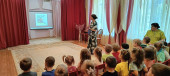 Совместное мероприятие с библиотекой №2, посвященное юбилею детского писателя Сутеева  В.Г.