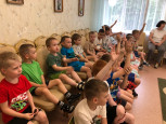 Совместное мероприятие с библиотекой №5 историко-патриотический час "Отчизны милой красота"