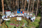 В РЖД детский сад №24 торжественно открыли "Островок памяти" - часть 2