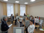 Тренировка по эвакуации людей при получении угрозы совершения террористического акта по телефону