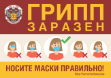 Осторожно, ГРИПП, ОРВИ, COVID-19