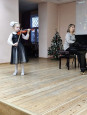 Новогодний концерт юных скрипачей