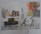 Выставка работ учащихся отделения «Живопись» на тему «Освобожденному Воронежу»