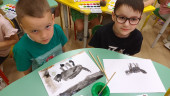 Рисование по стихотворению С.Я. Маршака"Усатый - полосатый"