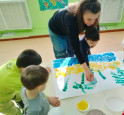 Рисуем море воздушными шарами