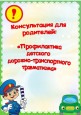 Профилактика детского дорожно-транспортного травматизма