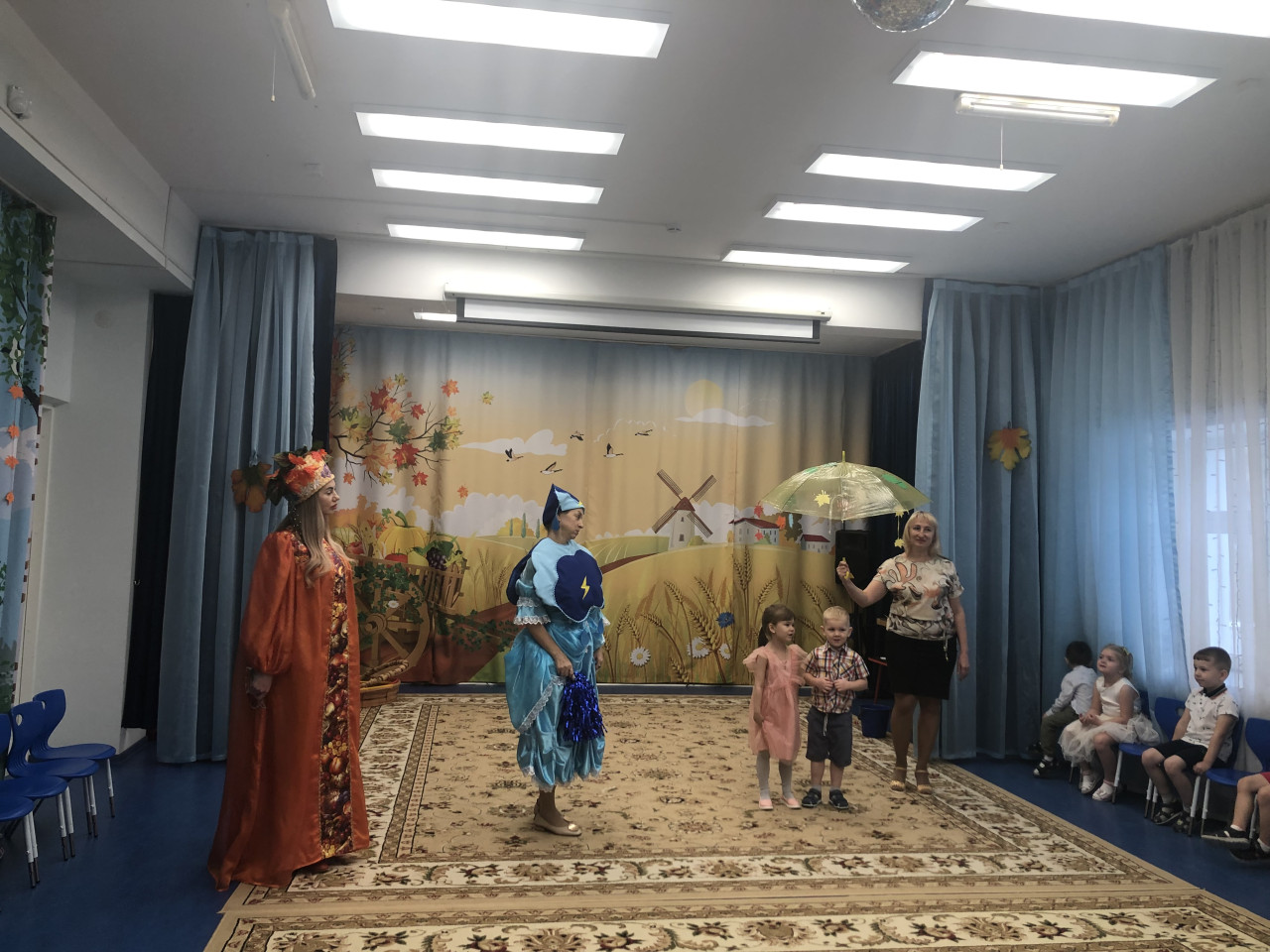 Осенний праздник для детей среднего возраста "Проделки Тучки-злючки" 2023г.