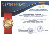 Наличие отмеченных профессиональных достижений 