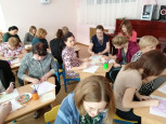 «Арт - терапия в работе с детьми с ОВЗ» (консультация),  «Изотерапия – как метод арт – терапии» (мастер класс) 