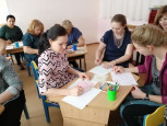 «Арт - терапия в работе с детьми с ОВЗ» (консультация),  «Изотерапия – как метод арт – терапии» (мастер класс) 