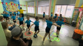Открытое занятие по физкультуре в старших группах 