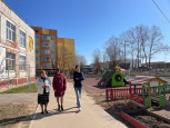 Объезд дошкольных учреждений городского округа Кинешма заместителем председателя Общественной палаты Ивановской области А.В. Гатаулиной