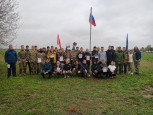 Военно-патриотические соревнования среди юнармейских отрядов по пейнтболу