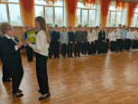 Церемония чествования школьной баскетбольной команды "Феникс"
