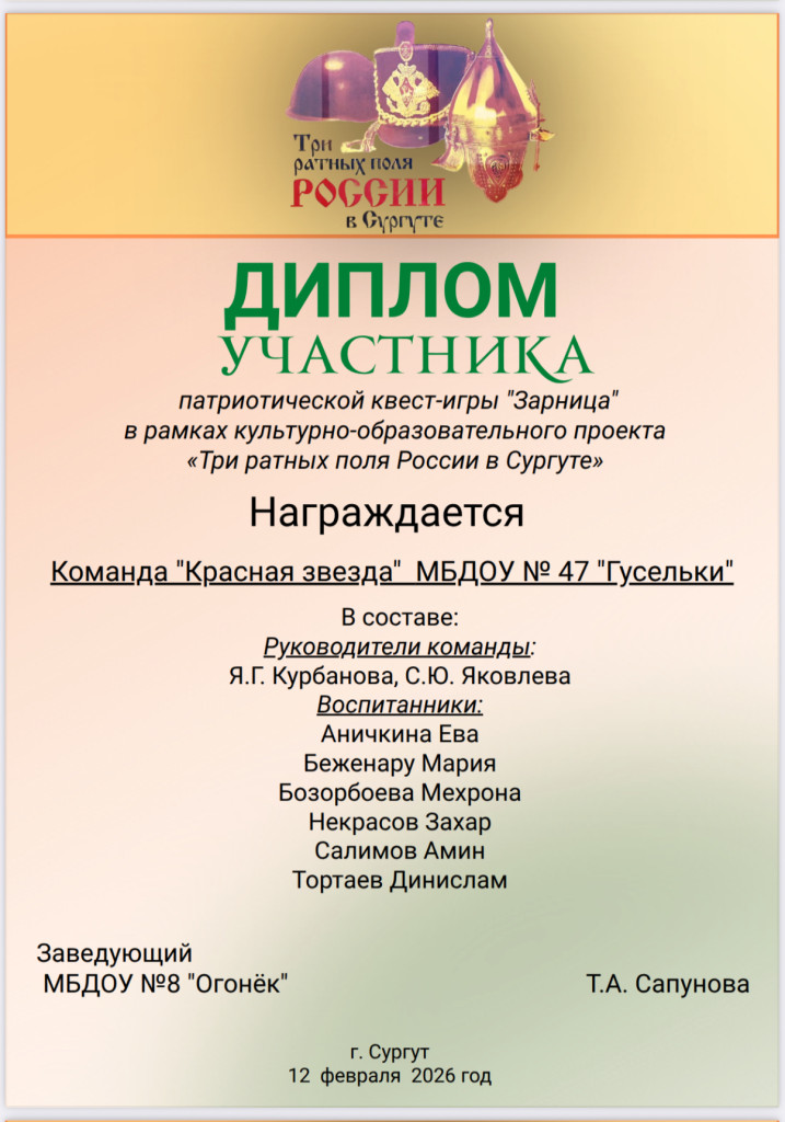 Патриотическая квест-игра "Зарница"