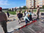 "Экскурсия к стелле воинской доблести с возложением цветов"
