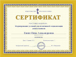 Сертификаты 2021-2022