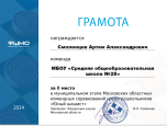 Юный шашист 2024