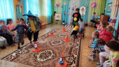 Воспитанники старшей группы приняли участие в квест-игре «Правила дорожные детям знать положено!»