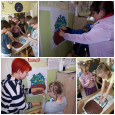 "Весенняя неделька" аппликация "корзинка первоцветов" 