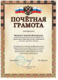 Грамоты за профессиональные достижения